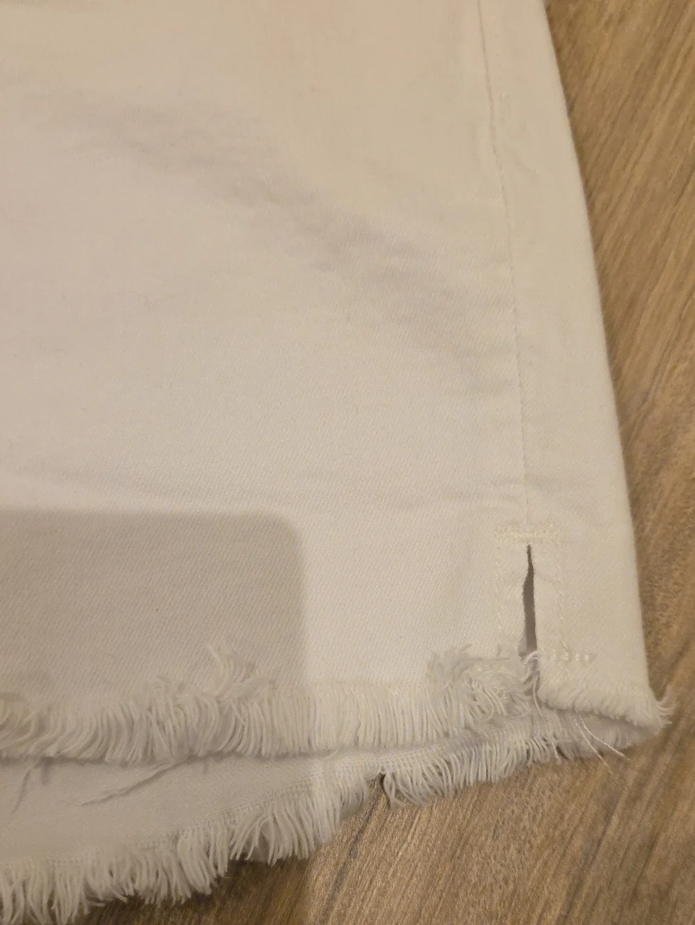 Seven White Shorts Frayed Hem Denim Shorts